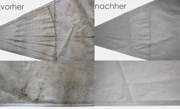 Schimmel Stockflecken Reinigung vorher nachher